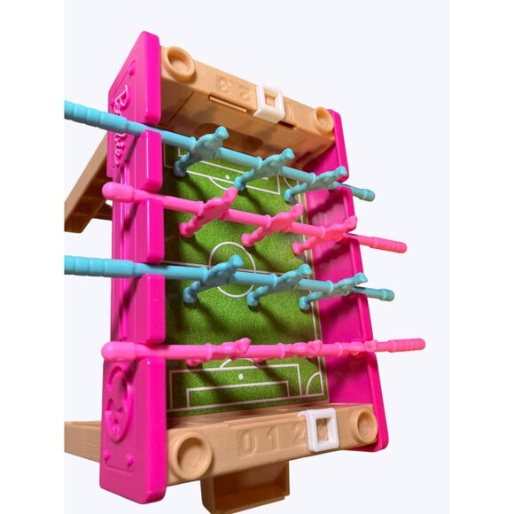 Barbie Miniature Foosball Table Toy with Dog and Water Bottle - Picture 5 of 15